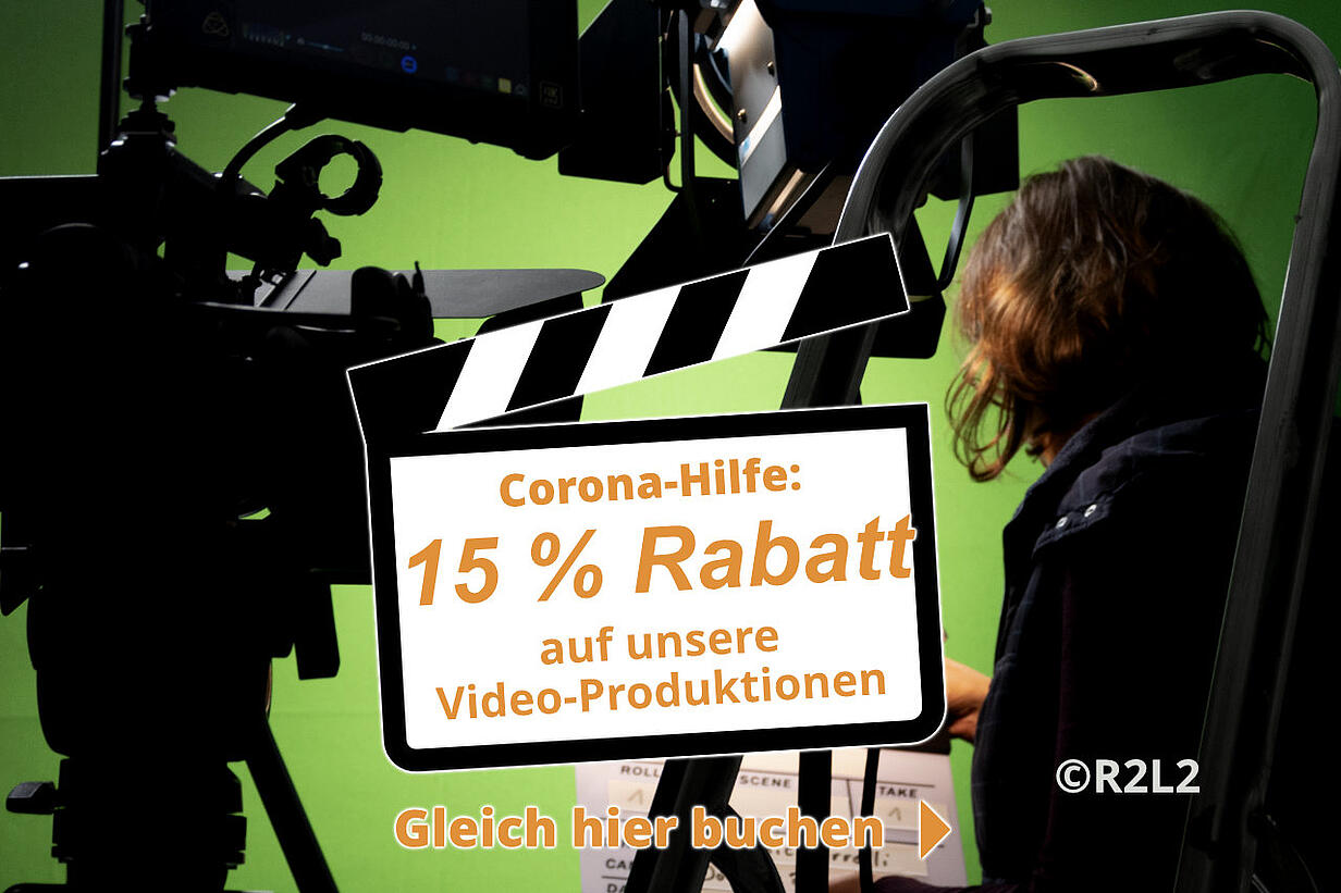 15% Rabatt Aktion auf Videoproduktionen