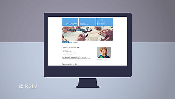 Responsive Webdesign persönliche Homepage Steuerberaterin